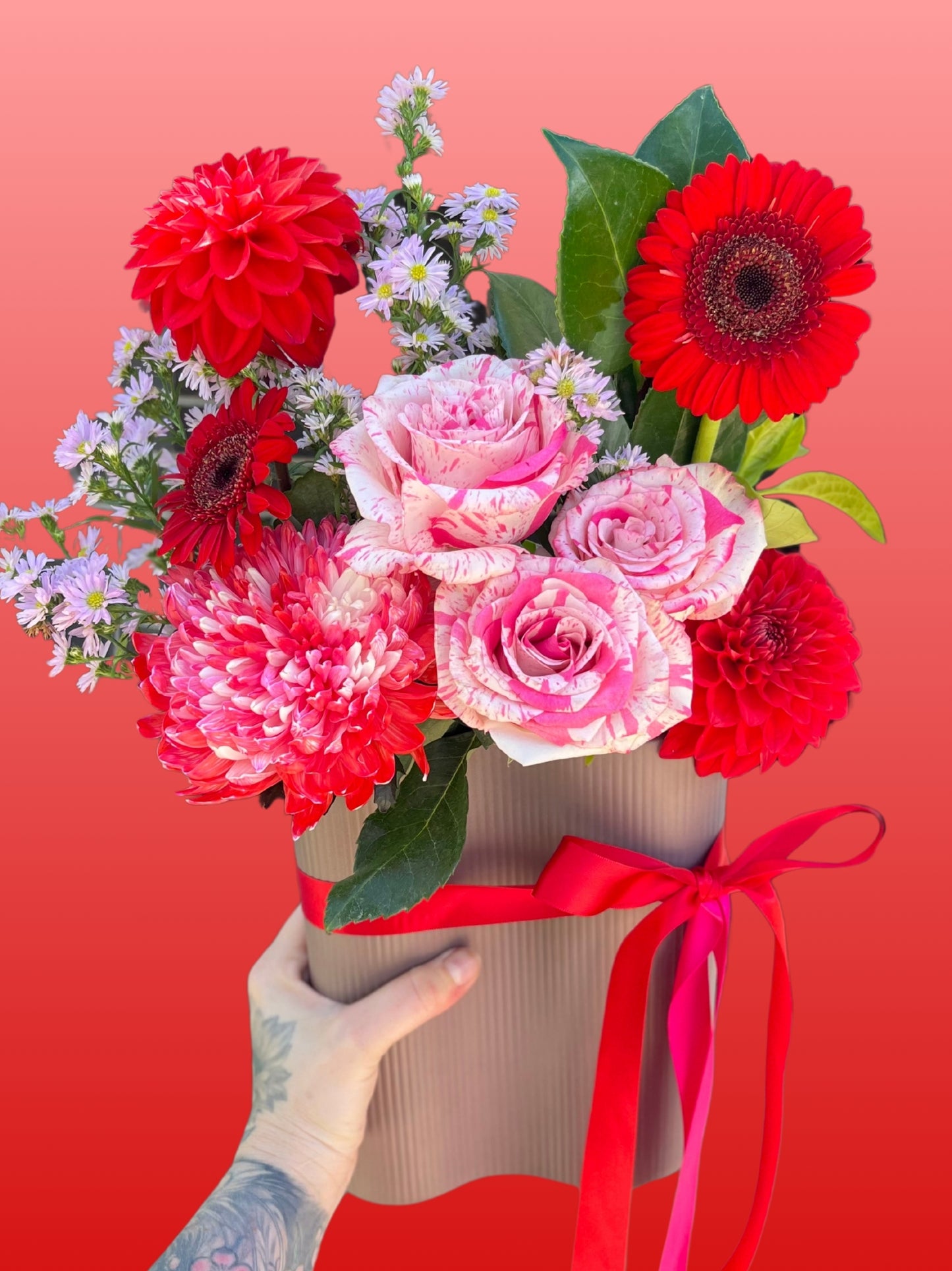 PINK + RED
